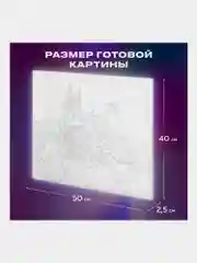 Раскраска-картина антистресс по номерам 40х50 см, "Натюрморт с виноградом", 662896