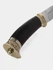 Нож казачий Пластун 95x18 Граб, мельхиор. Ручная работа, коллекционная серия