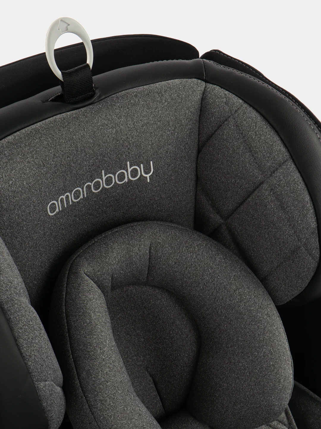 Серый автокресло детское AMAROBABY ST-3,Isofix класс D, группа 0+/1/2/3