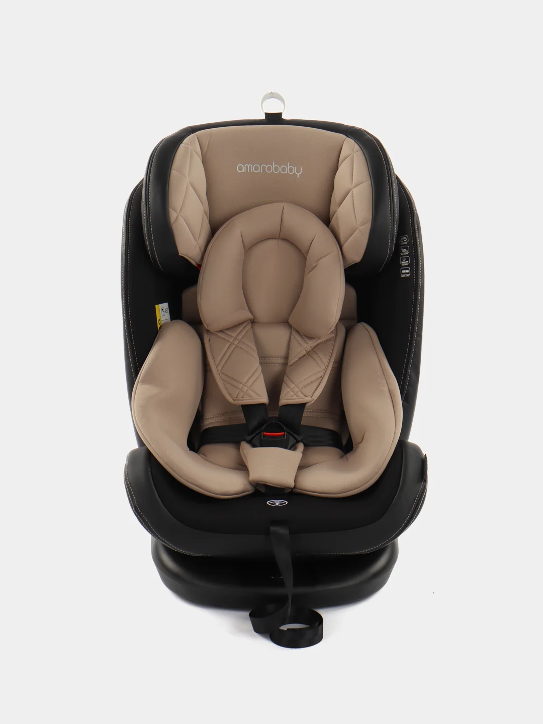 Бежевый автокресло детское AMAROBABY ST-3,Isofix класс D, группа 0+/1/2/3