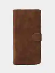 Коричневый чехол-книжка Infinix Hot 50 4G (Инфиникс Хот 50) с магнитной застежкой противоударный