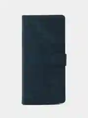 Синий чехол-книжка Infinix Hot 50 4G (Инфиникс Хот 50) с магнитной застежкой противоударный