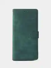 Зеленый чехол-книжка Infinix Hot 50 4G (Инфиникс Хот 50) с магнитной застежкой противоударный