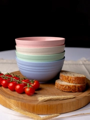 Миски пластиковые многоразовые, 15 см 700 мл