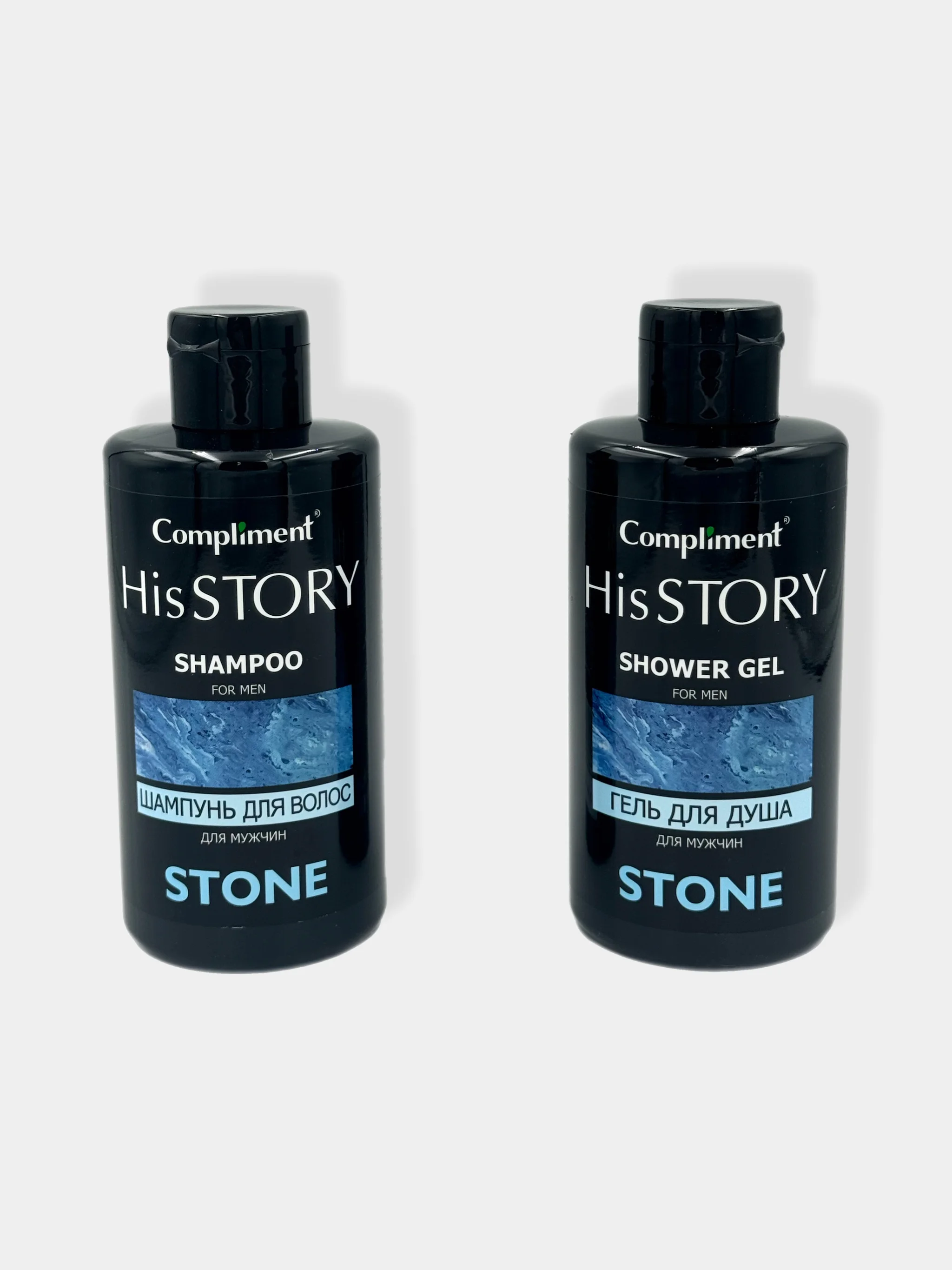 Подарочный набор для мужчин Compliment His Story Stone/Шампунь для волос/Гель для душа