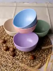 Миски из пшеницы пластиковые многоразовые для детей