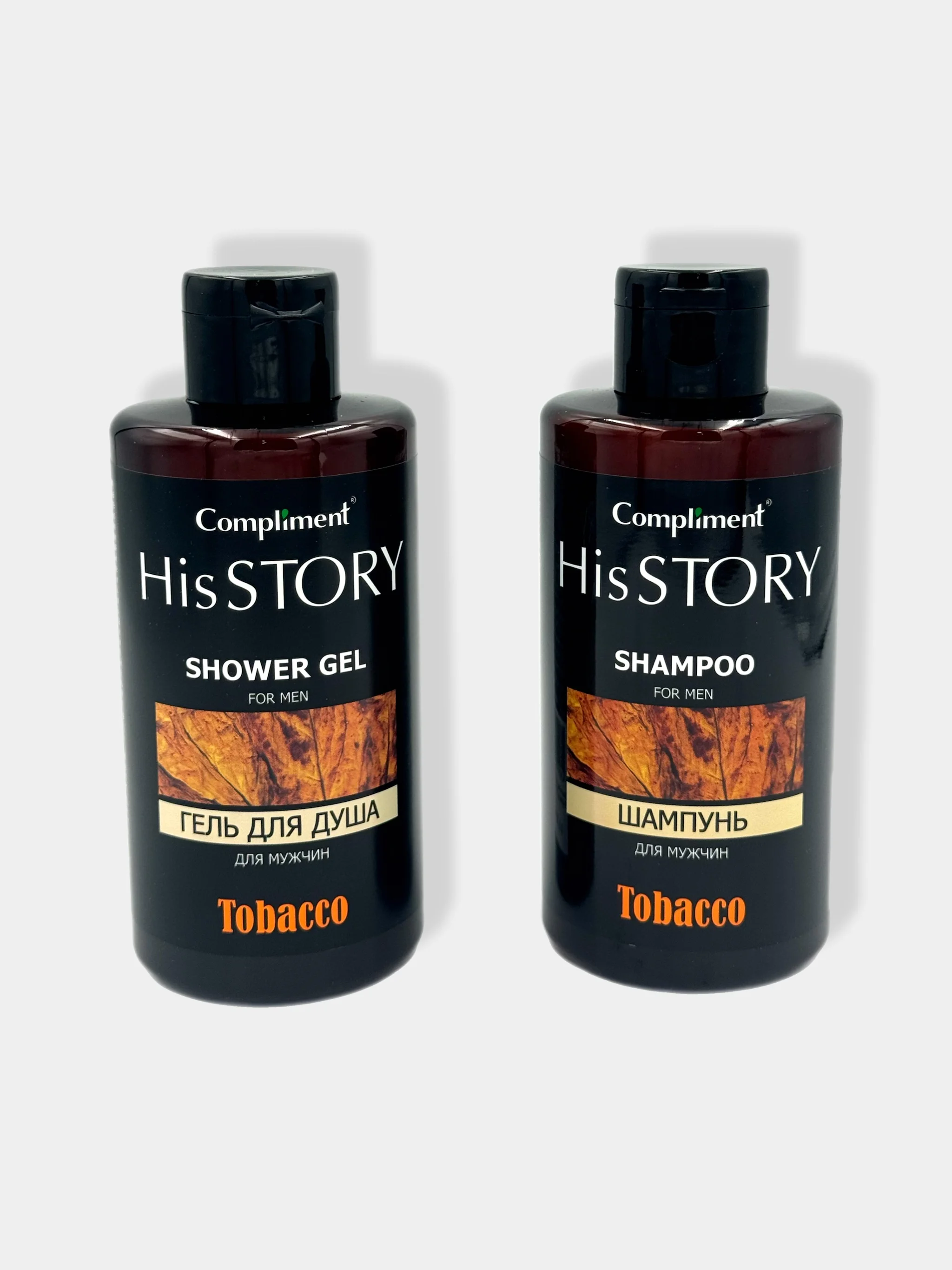 Подарочный набор для мужчин Compliment His Story Tobacco/Шампунь для волос/Гель для душа