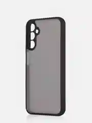 Черный чехол для Samsung Galaxy A24, пластиковый, ROSCO, противоударный, с силиконовой окантовкой