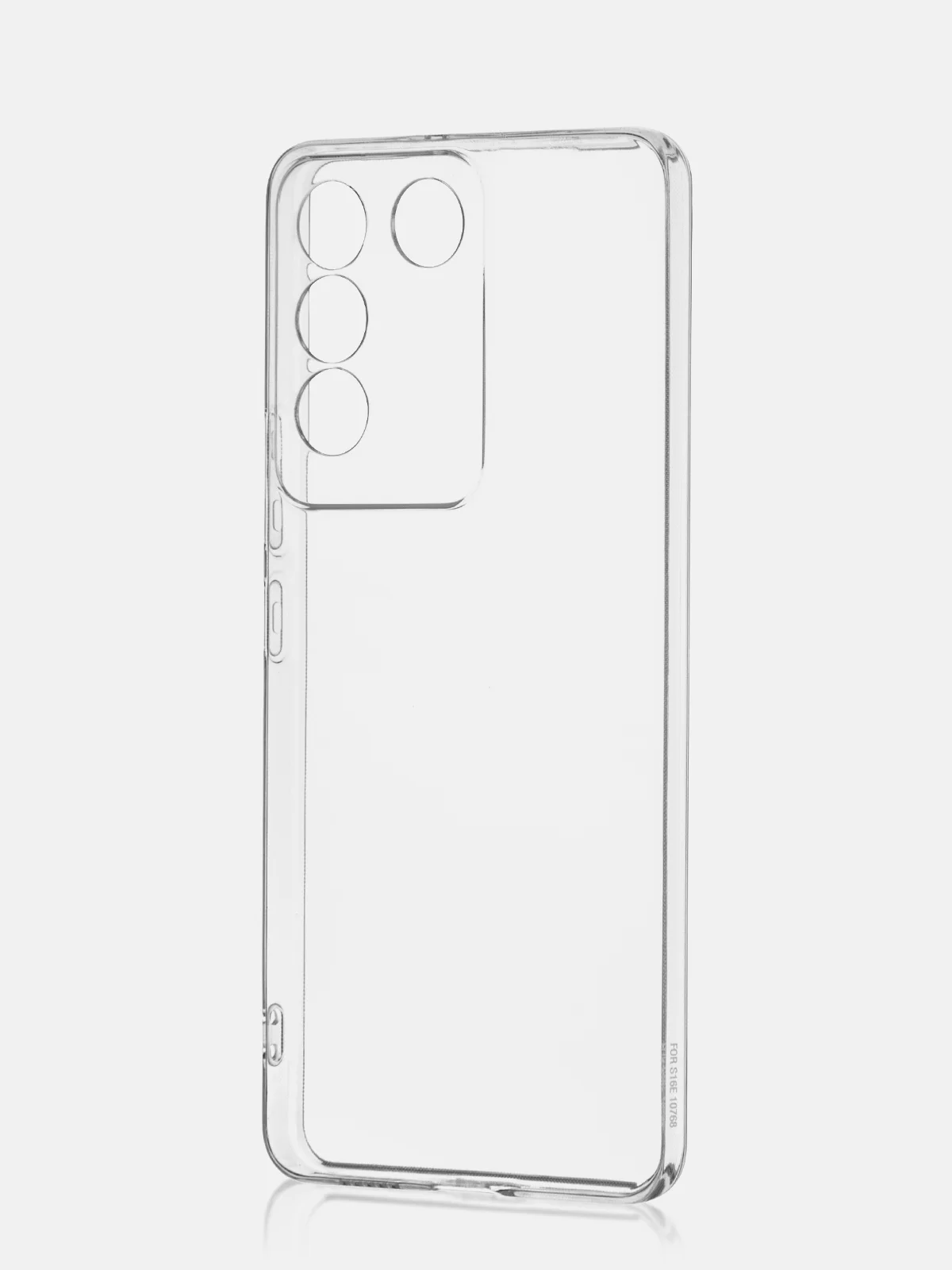 Прозрачный чехол для Vivo T2 4G силиконовый ROSCO матовый / прозрачный тонкий с защитой камер