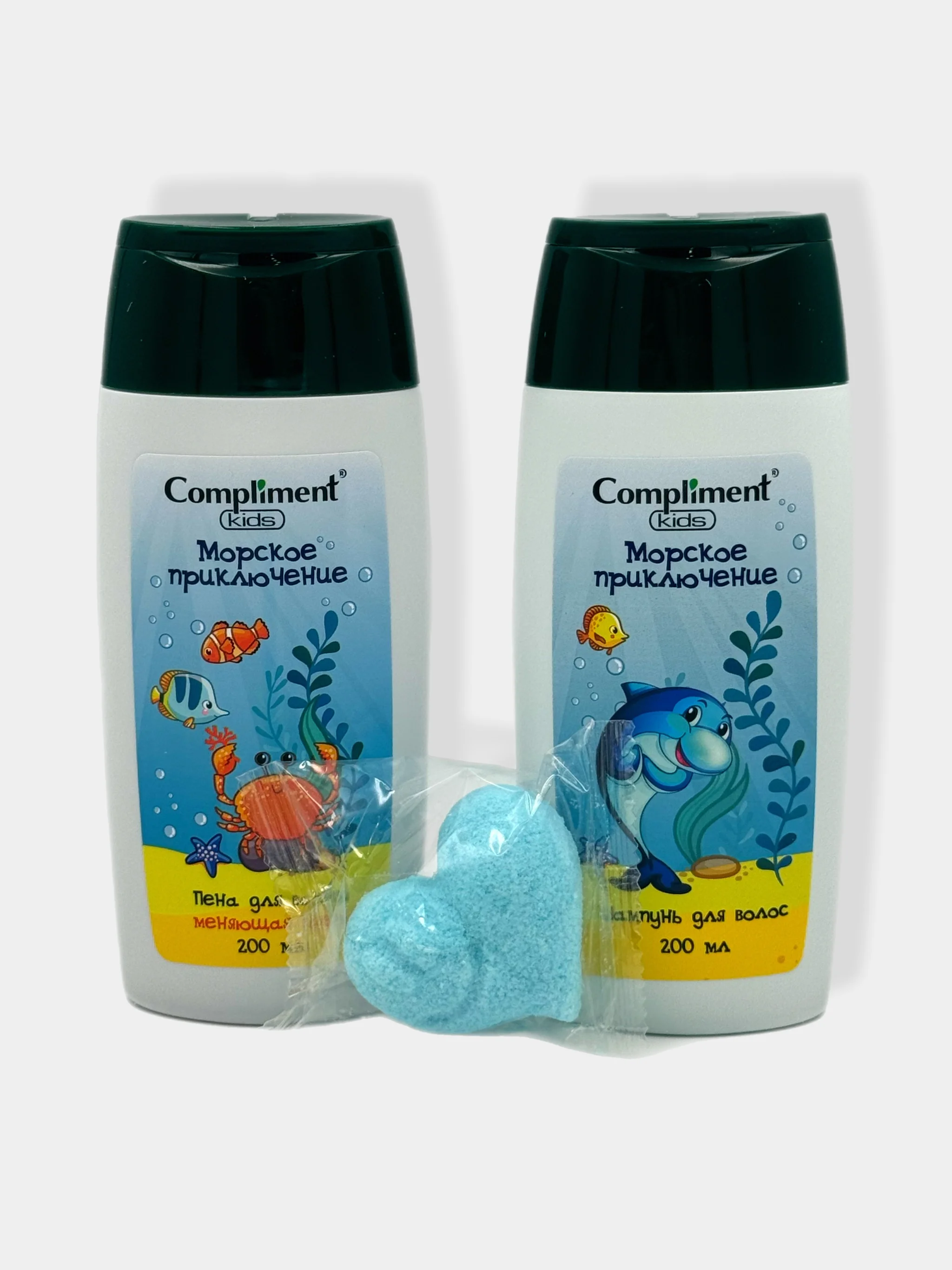 Подарочный набор Сompliment kids Морское путешествие/Шампунь/Пена для ванн/Соль шипучая