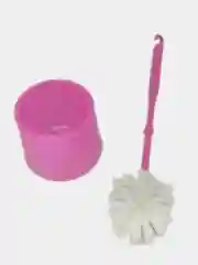 Розовый ершик для унитаза, туалетный с подставкой