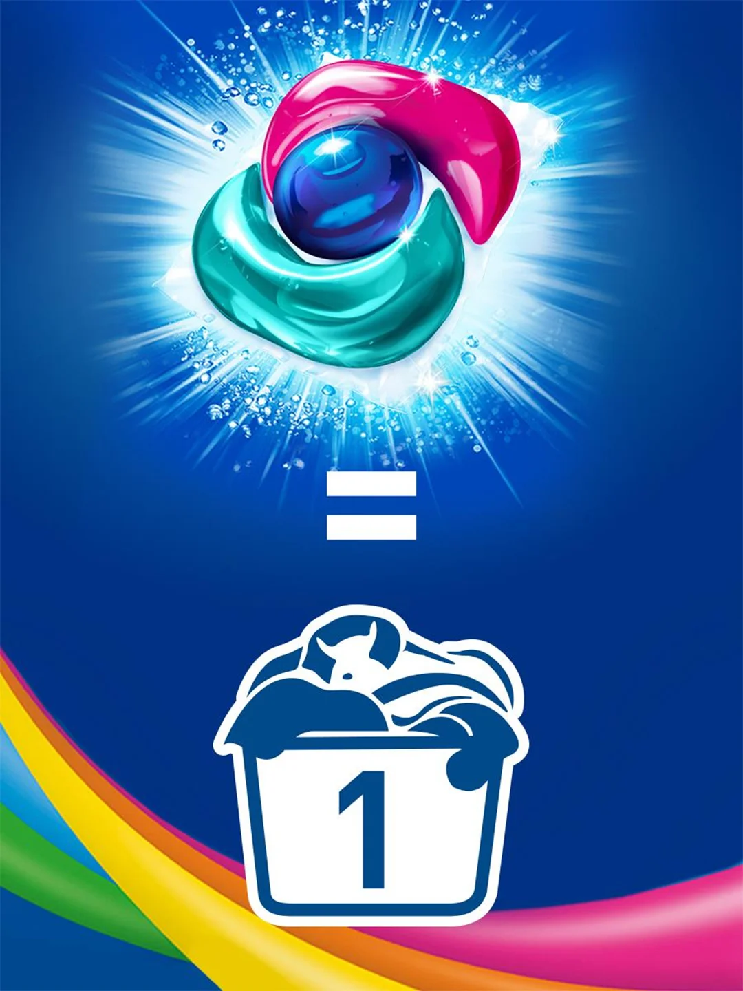 Капсулы для стирки ЛОСК Color, для цветного белья, 18 капсул