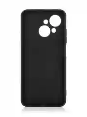 Черный чехол для Tecno SPARK Go 1 силиконовый BROSCORP матовый, тонкий, с бортиком- защитой камер