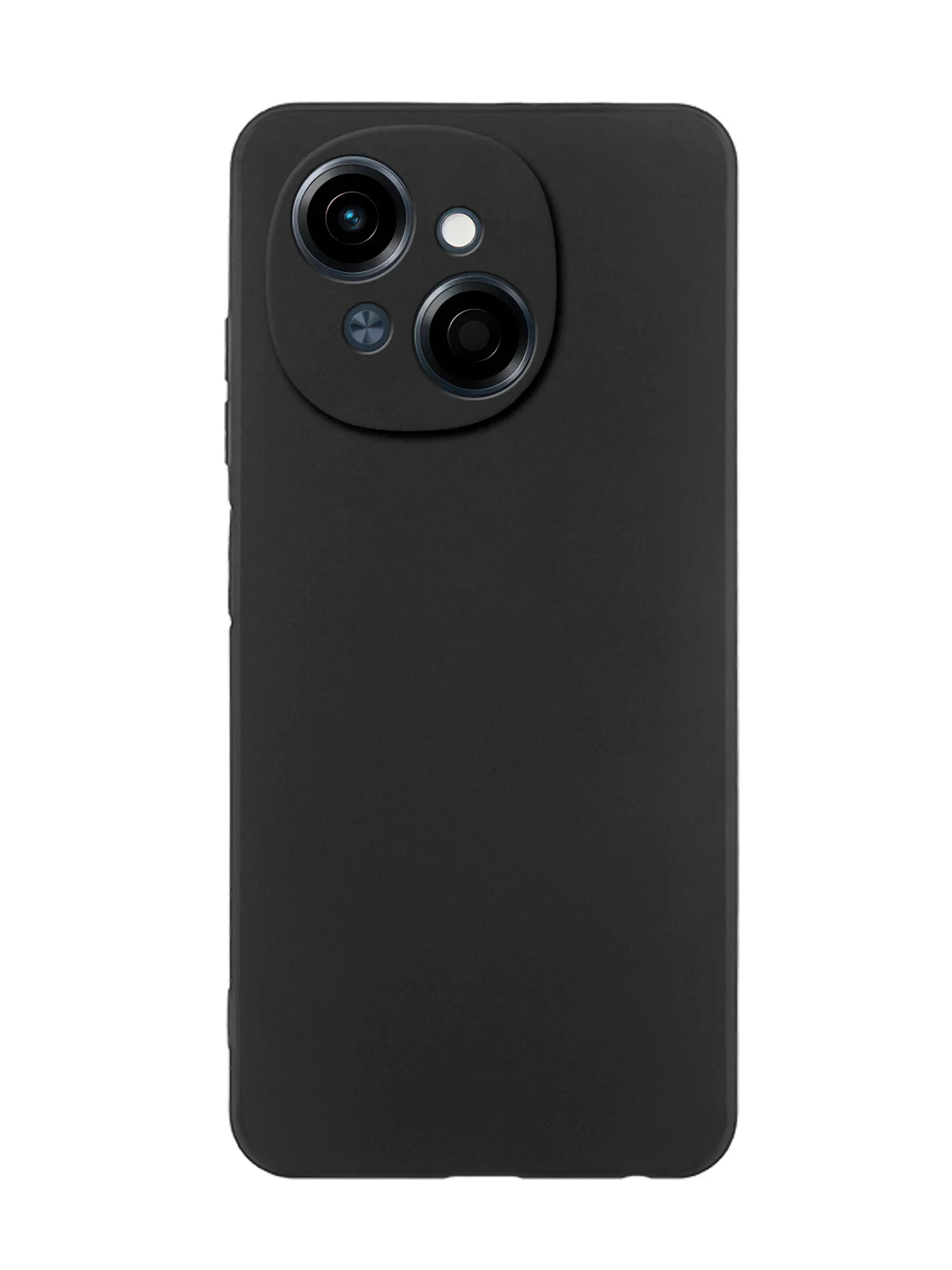 Черный чехол для Tecno SPARK Go 1 силиконовый BROSCORP матовый, тонкий, с бортиком- защитой камер