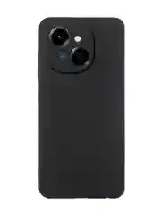 Черный чехол для Tecno SPARK Go 1 силиконовый BROSCORP матовый, тонкий, с бортиком- защитой камер