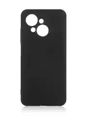 Черный чехол для Tecno SPARK Go 1 силиконовый BROSCORP матовый, тонкий, с бортиком- защитой камер