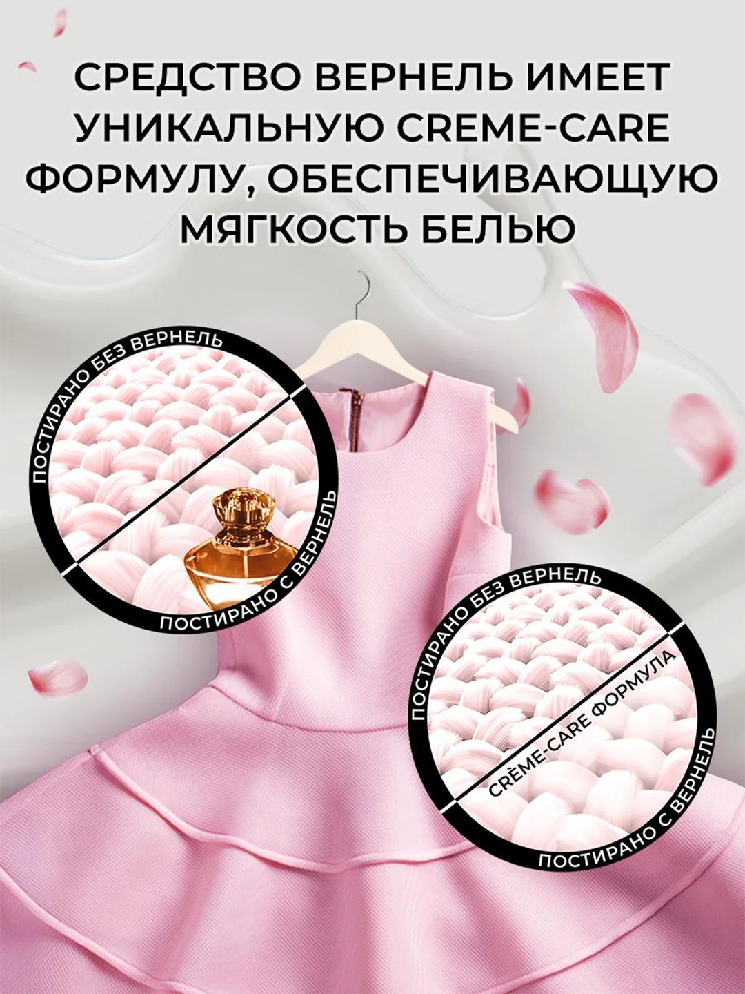 Кондиционер-ополаскиватель для белья Вернель Супрэм Элеганс, 1,2 л