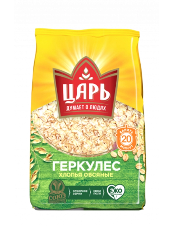 Хлопья овсяные Геркулес ЦАРЬ, 400г