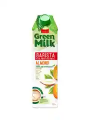 Растительный напиток миндаль GREEN MILK BARISTA на соевой основе, 1л