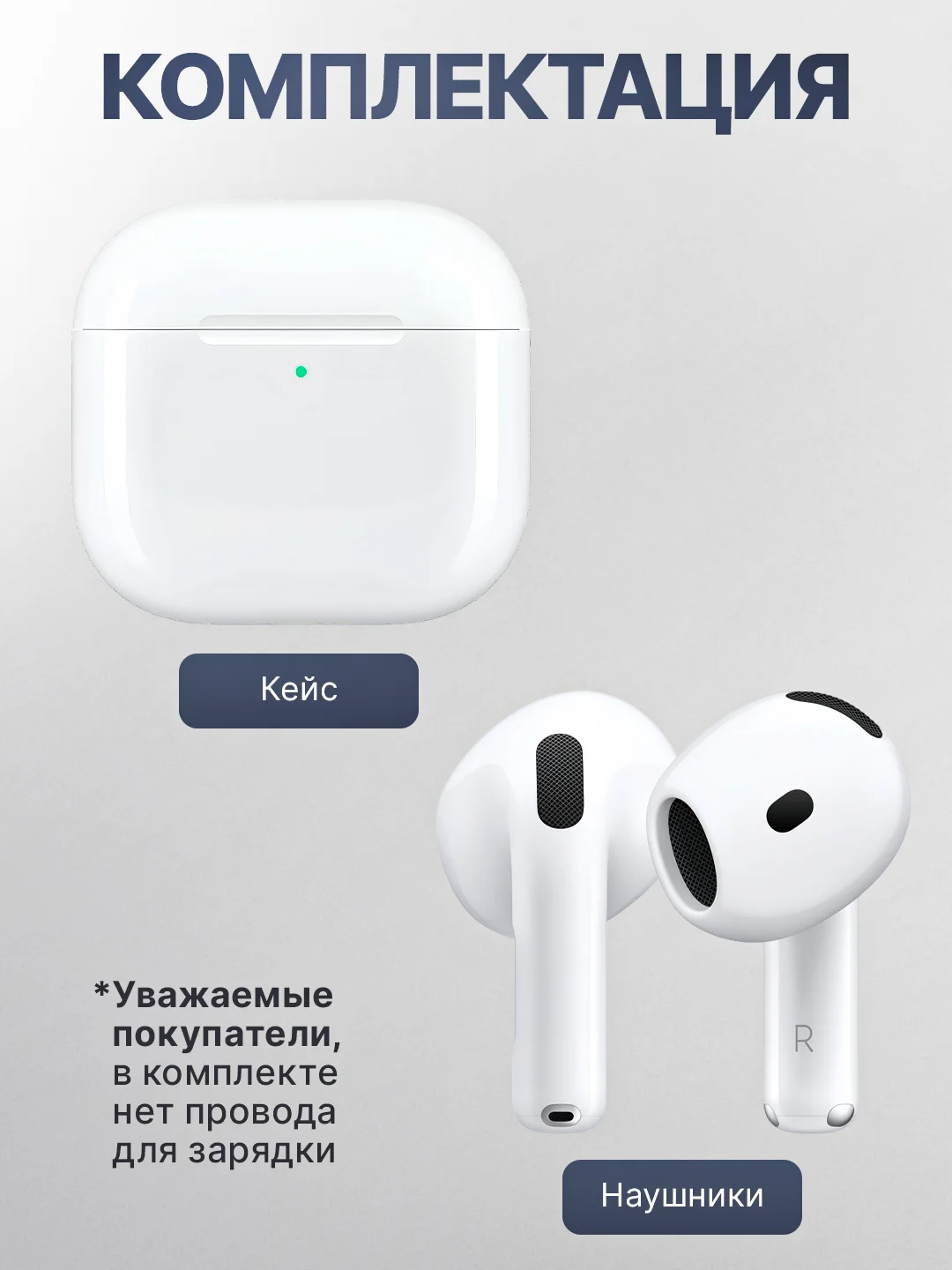 Беспроводные наушники Pods 4, 2025, Сенсорные, для iPhone и Android