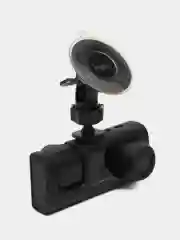 Черный видеорегистратор автомобильный Full HD камера салона и заднего вида