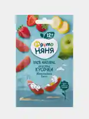 Фруктовые кусочки ФрутоНяня, из яблок, клубники и бананов, 15 г