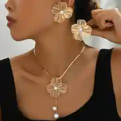 Желтый комплект украшений колье/подвеска и серьги, 2 в 1 набор украшений