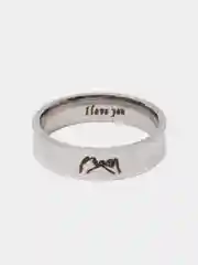 Черный кольцо на Новый Год "I love you", "Я люблю тебя"