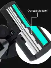 Зеленый бритвенный станок, 19 сменных кассет, 3 лезвия. Станок для бритья. бритва мужская, женская