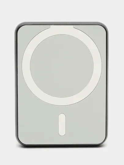 Серый повербанк REMAX для iPhone с magsafe и быстрой зарядкой 20W RPP-509 5000 mAh
