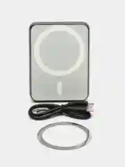 Серый повербанк REMAX для iPhone с magsafe и быстрой зарядкой 20W RPP-509 5000 mAh