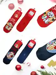 Красный носки новогодние, 1 пара, 2 пары, 5 пар. Новогодний подарок