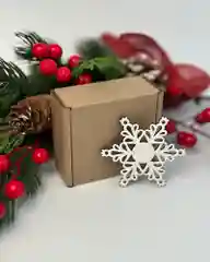 Набор из 10 ёлочных игрушек "Снежинка вьюга"