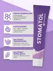 STOMATOL Sensitive Гель для десен восстанавливающий для всей семьи, без фтора, 50 гр