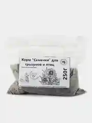 Корм "Семечки"  для грызунов и птиц семена подсолнечника, не жареные  250 г, 500г