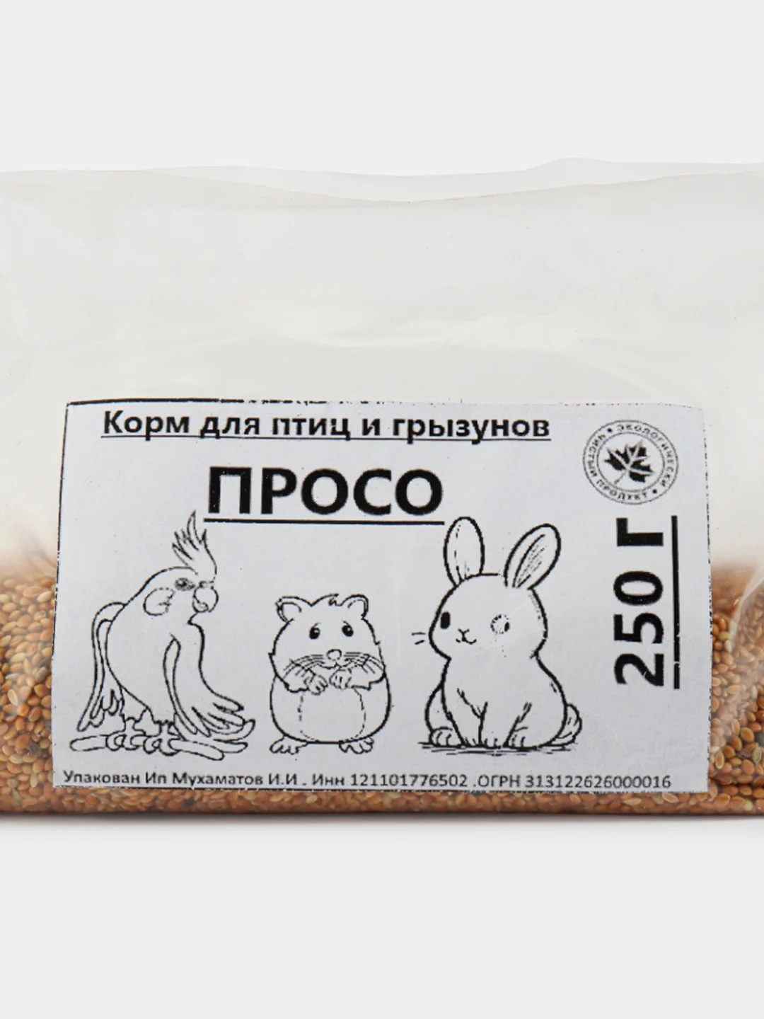ПРОСО корм для птиц и грызунов 250г