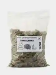 Сено гранулированное для грызунов Разнотравье, травяные гранулы 500г, 1000г