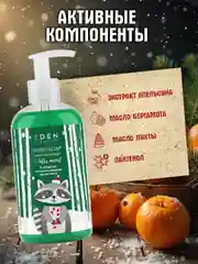 Подарочный набор Eden "Winter mood Green": крем для рук, жидкое мыло для рук, экстракт апельсина