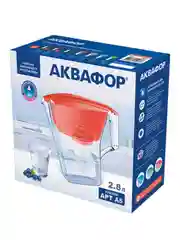 Коралловый фильтр-кувшин для воды Аквафор "Арт", модуль А5, 2,8 л, коралловый