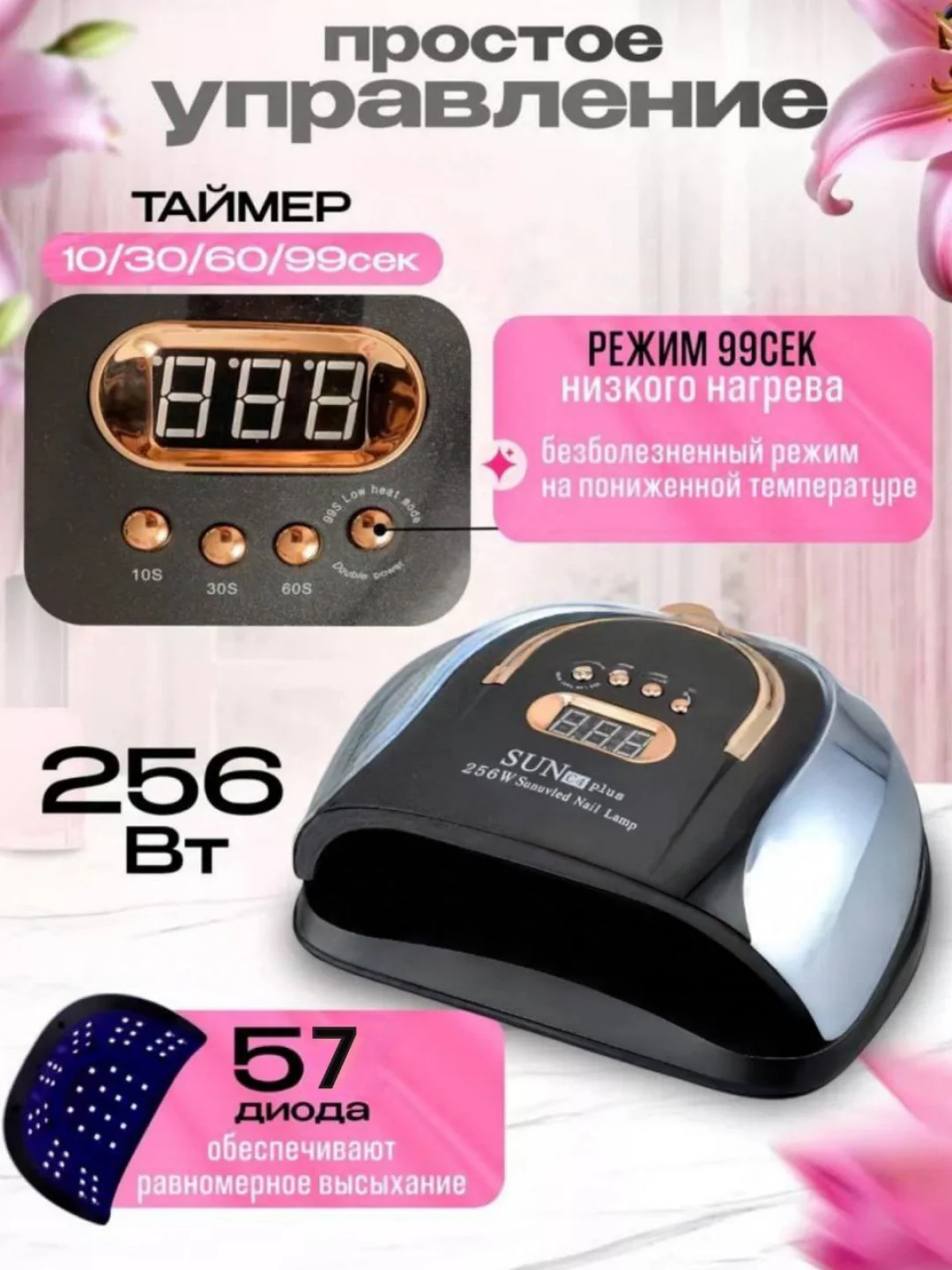 Серебряный лампа для маникюра и педикюра SUN C4 plus, 256 W, лампа для сушки ногтей, UV/LED лампа