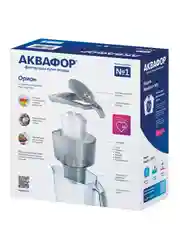 Серый фильтр-кувшин для воды Аквафор "Орион", модуль В25, 2,8 л, серый