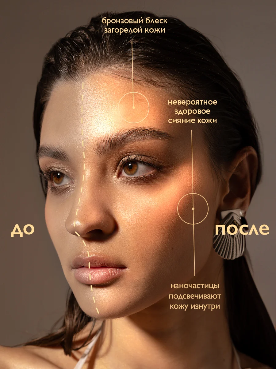 AMBREE Professional Спрей для тела и волос с шиммером, 200 мл, Pure vanilla 2в1