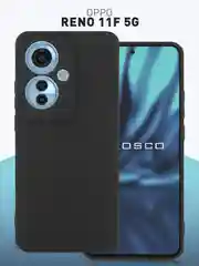 Чехол для Oppo Reno 11 5G / 11F 5G силиконовый ROSCO матовый / прозрачный c защитой камер