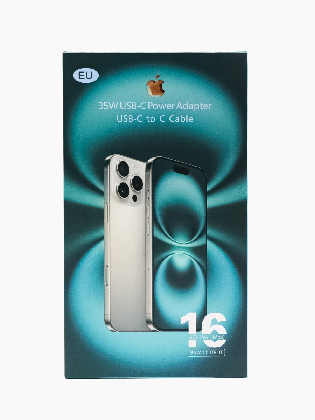 Зарядное устройство для iPhone 16 Pro Max, Plus, 35W, кабель Type C - Type C