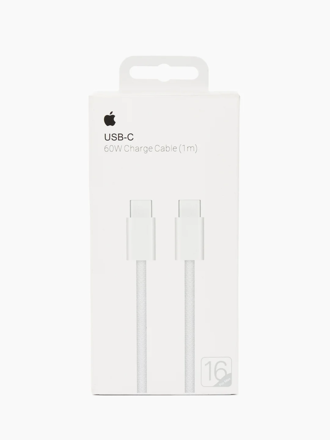 Кабель зарядный плетеный для Apple 16, 60W, Type С-Type С, с быстрой зарядкой, 1 метр
