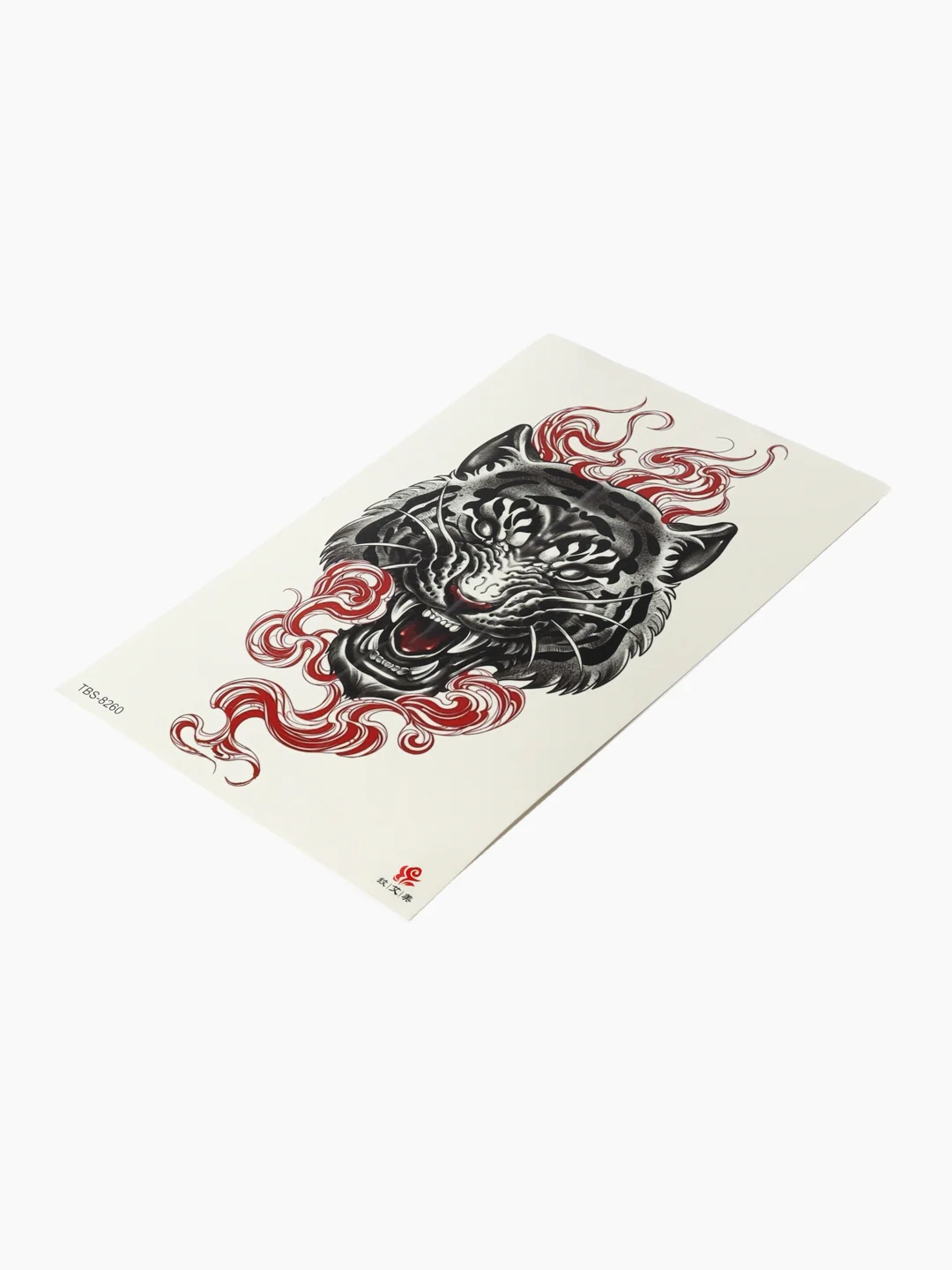 Индиго татушки, временная тату Лев/Тату Тигр 21*14 см/ Переводная тату, цветные, черно-белые
