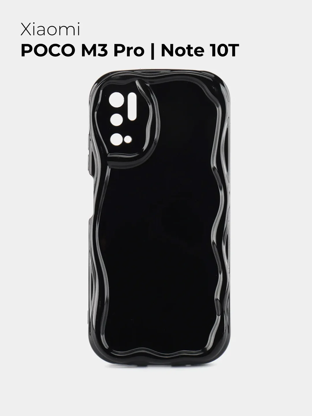 Черный чехол для Xiaomi Poco M3 Pro / Note 10T (Поко М3 Про/Нот 10Т), противоударный