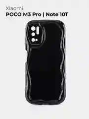 Черный чехол для Xiaomi Poco M3 Pro / Note 10T (Поко М3 Про/Нот 10Т), противоударный
