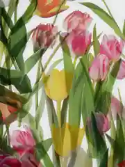 Красный наклейка набор 40 шт. цветы
