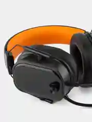 Черный игровые наушники с микрофоном и RGB-подсветкой